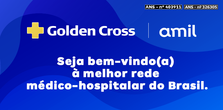 Banner dando boas-vindas ao cliente golden "Seja bem-vindo(a) à melhor rede médico-hospitalar do Brasil."